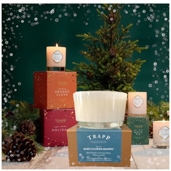 TRAPP FRAGRANCES No. 13 Bob's Flower Shoppe 16 oz. 3-Wick Candle 🎄🎁 - Picture 3 of 6